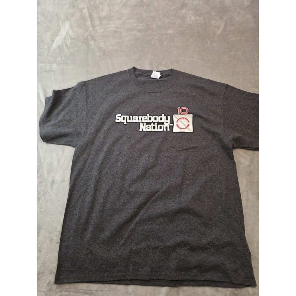 Squarebody Nation 10 T Shirt Mens Xl Gray Chevrolet C10 Truck Graphic Tee View 2